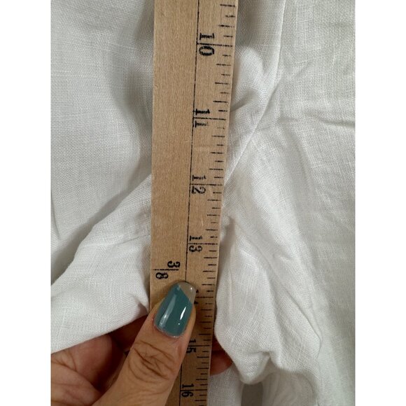 J.Crew Soleil pant in linen wide leg 90s boho white sz XL - Picture 8 of 9